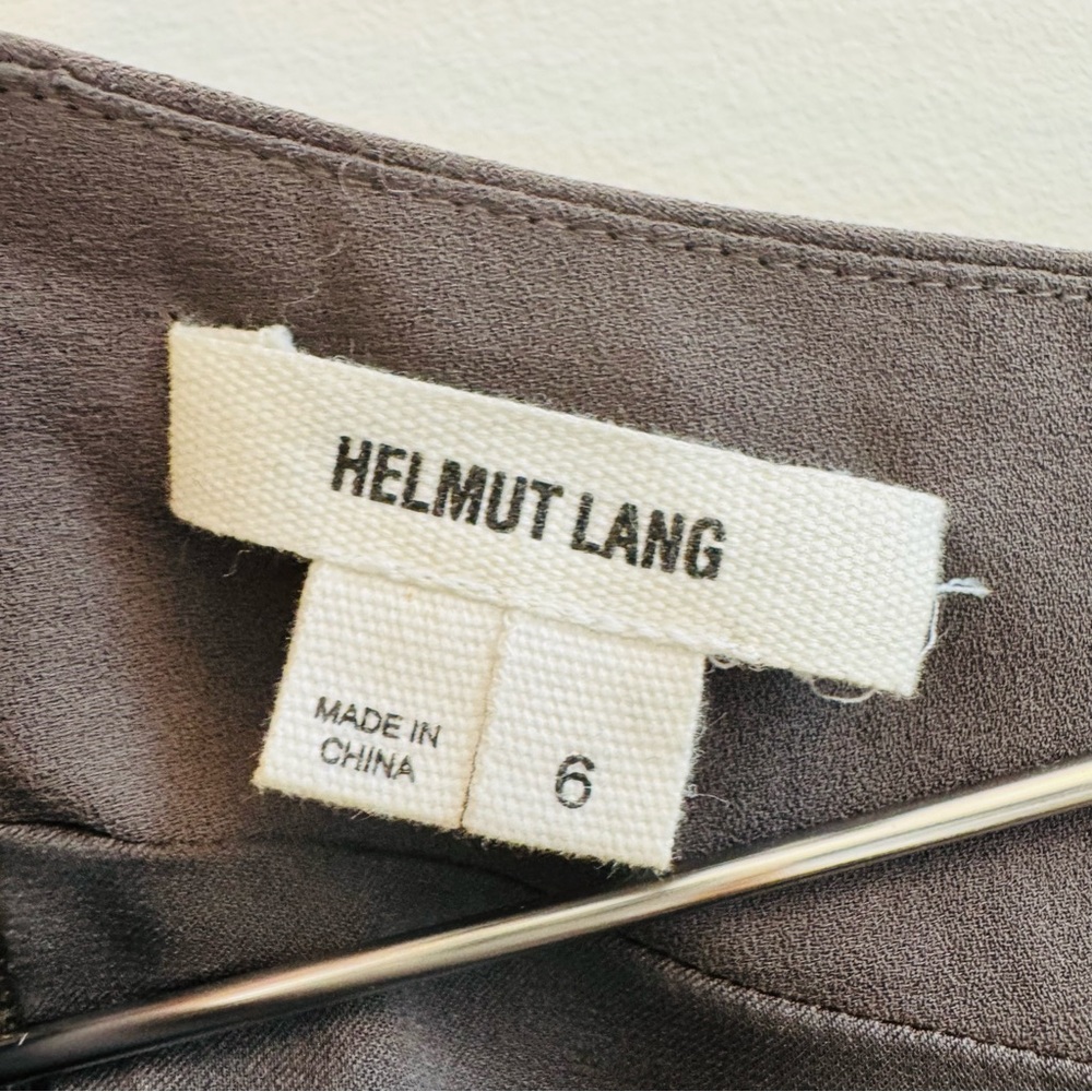 Helmut Lang Asymmetrical Gray Dress - Picture 4 of 6